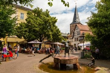 Der Lindenplatz in Eberbach